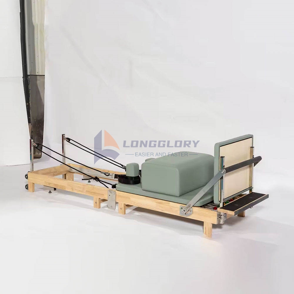 Foldable Oak Wood Pilates Reformer